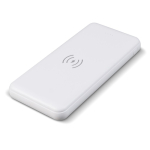 Metall-Powerbank mit kabellosem Laden 8.000 mAh farbe weiß