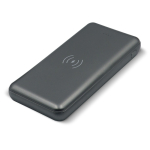 Metall-Powerbank mit kabellosem Laden 8.000 mAh farbe titan