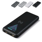 Metall-Powerbank mit kabellosem Laden 8.000 mAh