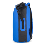 Wasserdichter Rolltop-Rucksack mit gepolsterten Trägern, 25 l farbe blau vierte Ansicht
