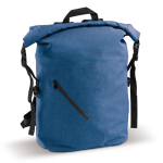 Wasserabweisender Rolltop-Rucksack mit Vordertasche, 22 L farbe blau dritte Ansicht