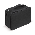 Kulturtasche mit mehreren Innenfächern für Reisen bedrucken farbe schwarz zweite Ansicht