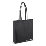 Umweltfreundliche Tasche aus RPET mit langen Henkeln, 100 g/m2 farbe schwarz