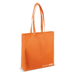 Umweltfreundliche Tasche aus RPET mit langen Henkeln, 100 g/m2 farbe orange
