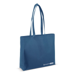 Umweltfreundliche Tasche aus RPET mit Falte und Griffen, 100 g/m2