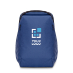 RPET Laptop-Rucksack mit Seitentaschen, 15'' Ansicht mit Druckbereich