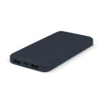 Kompakte Powerbank aus recyceltem Kunststoff 10.000 mAh farbe dunkelblau