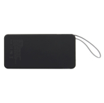 Powerbank aus recyceltem Kunststoff mit Schnellladung 10.000 mAh farbe schwarz vierte Ansicht