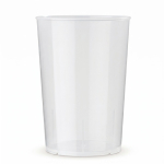 Wiederverwendbarer Kunststoffbecher, in Europa hergestellt, 250 ml farbe transparent