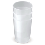 Wiederverwendbarer Kunststoffbecher, in Europa hergestellt, 250 ml farbe transparent dritte Ansicht