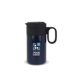 Edelstahlbecher mit Deckel, der als Becher dient, 250 ml Ansicht mit Druckbereich