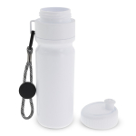Sportflasche mit Farbdetails und Riemen, BPA-frei, 500 ml farbe weiß dritte Ansicht