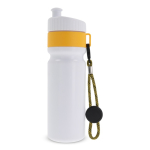 Sportflasche mit Farbdetails und Riemen, BPA-frei, 500 ml farbe gelb