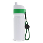 Sportflasche mit Farbdetails und Riemen, BPA-frei, 500 ml farbe grün