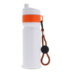 Sportflasche mit Farbdetails und Riemen, BPA-frei, 500 ml farbe orange