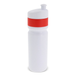 BPA-freie Sportflasche mit farbigem Rand, hergestellt in EU, 750 ml farbe rot zweite Ansicht