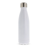 Edelstahl-Thermoflasche mit Doppelwand in Vollfarbdesign 500ml farbe weiß zweite Ansicht