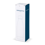 Edelstahl-Thermoflasche mit Doppelwand in Vollfarbdesign 500ml farbe weiß sechste Ansicht