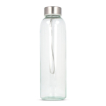 Glasflasche mit tropfsicherem Verschluss und Trageschlaufe 500 ml farbe transparent zweite Ansicht