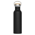 Tropffreie Edelstahlflasche mit Pulverbeschichtung 750 ml farbe schwarz