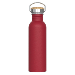 Tropffreie Edelstahlflasche mit Pulverbeschichtung 750 ml farbe dunkelrot
