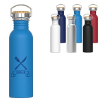 Tropffreie Edelstahlflasche mit Pulverbeschichtung 750 ml
