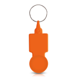 Plastikschlüsselanhänger mit Parkplatzmarke, ideal zum Einkaufen farbe orange