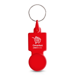 Plastikschlüsselanhänger mit Parkplatzmarke, ideal zum Einkaufen