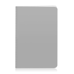 Pappcover-Notizheft mit genähtem Einband und Blankoseiten, A5 farbe silber