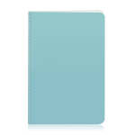 Pappcover-Notizheft mit genähtem Einband und Blankoseiten, A5 farbe hellblau