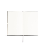 Notizbuch aus recyceltem Leder mit gepunkteten Blättern mit Band, A5