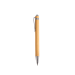 Ewiger Bleistift aus Bambus mit Metallclip farbe hellbraun