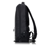 Diebstahlsicherer Rucksack aus Polyester mit Reflektoren für PC, 15,6” farbe schwarz