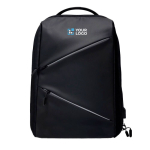 Diebstahlsicherer Rucksack aus Polyester mit Reflektoren für PC, 15,6” farbe schwarz
