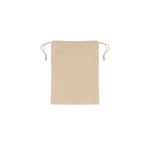 OEKO-TEX-zertifizierte Geschenktüte aus Baumwolle, 10 x 14 cm farbe beige
