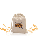 Baumwolltasche mit Bändern und Tragegriffen, 110 g/m²