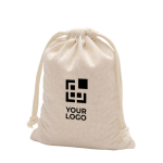 Baumwolltasche mit Bändern und Tragegriffen, 110 g/m²