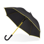 Automatik-Regenschirm aus Pongee mit farbigem Rand, Ø 103 cm