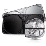 Elegante Sonnenblende aus Polyester als Werbegeschenk für Autofahrer