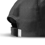 Basecap aus recyceltem Polyester mit gebogenem Visier, 125 g/m² farbe schwarz