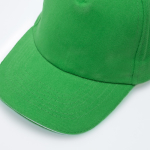 Cap aus gekämmter Baumwolle mit farbigem Schirmdetail, 255 g/m² farbe grün