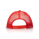 Cap mit weißen Frontpanel und 4 Panele aus Mesh bedrucken farbe rot
