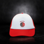 Erwachsenen-Cap mit atmungsaktivem Netzrücken und Frontpanel 370 g/m2 farbe rot