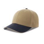 Baseballcap aus recycelter biologischer Baumwolle farbe beige