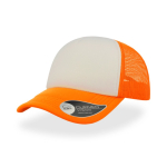 Cap aus Polyester mit gebogenem und gepolstertem Visier, 80 g/m2 farbe neonorange