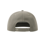 Cap aus recyceltem Polyester mit flachem Visier, 5 Paneelen, 300 g/m2 farbe hellgrau