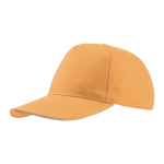 Leichte Cap aus Baumwolle mit kontrastfarbenem Schirm, 160 g/m2 farbe gelb