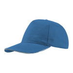 Leichte Cap aus Baumwolle mit kontrastfarbenem Schirm, 160 g/m2 farbe köngisblau