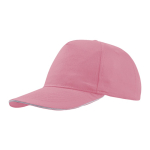 Leichte Cap aus Baumwolle mit kontrastfarbenem Schirm, 160 g/m2 farbe hellrosa