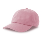 Cap mit 6 Paneele aus gebürsteter Baumwolle als Merchandising farbe rosa